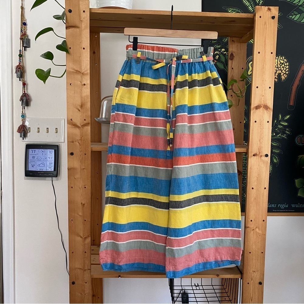 Proud Mary Colorful Stripe Wide Leg Playa Pant Medium - Picture 2 of 16